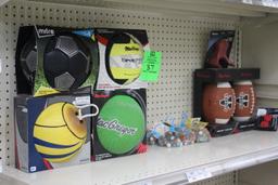 Group Of Sporting Gear And Games