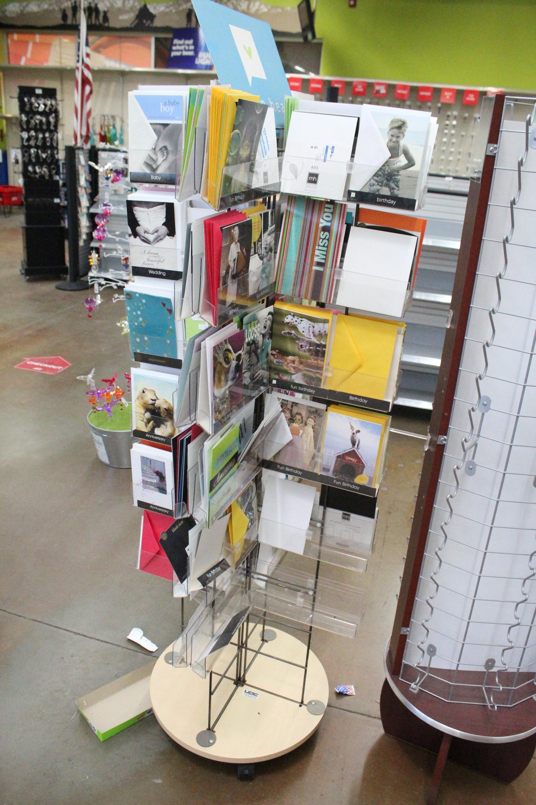 Eyeglass And Greeting Card Merchandisers W/ Cards