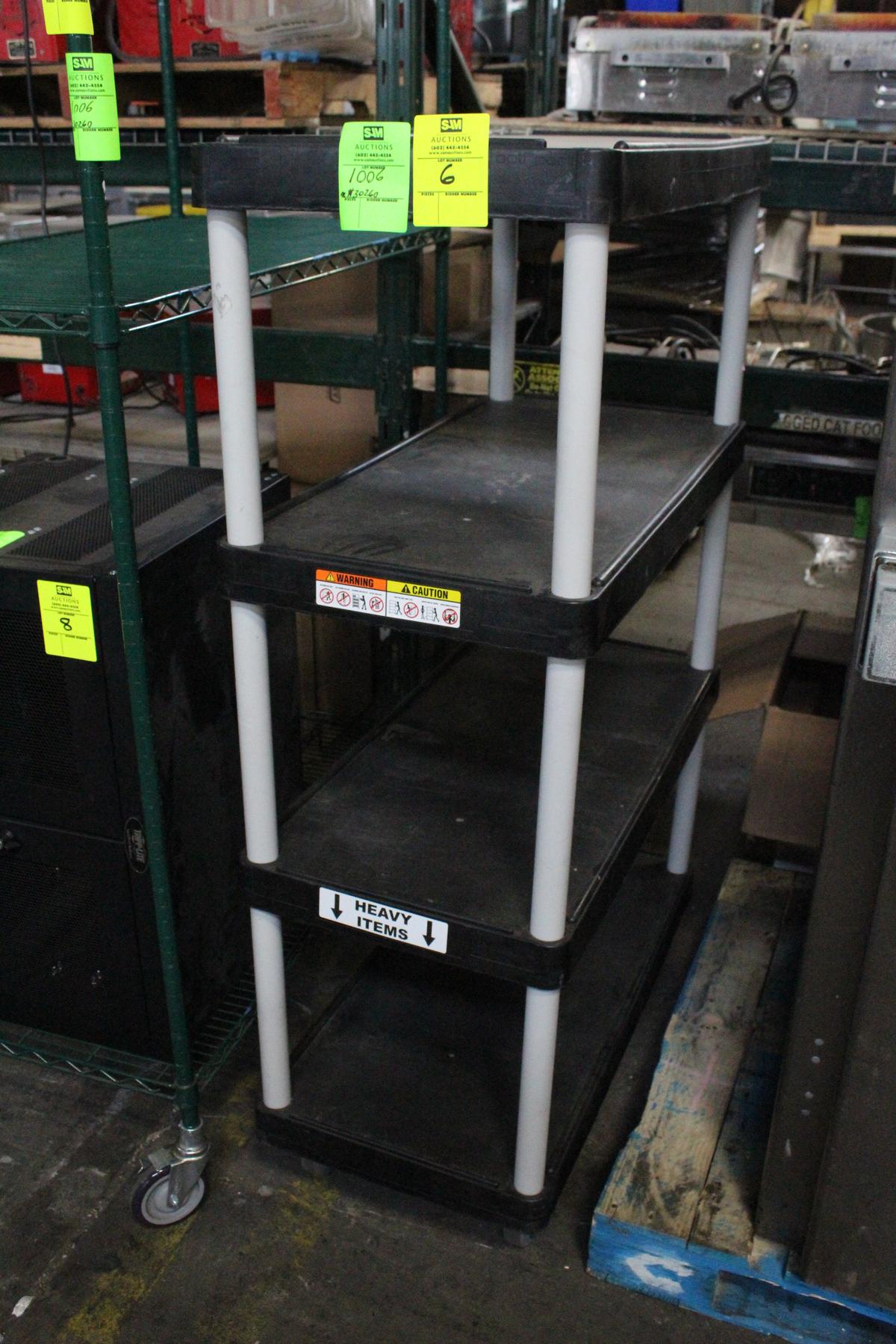 Opti-Cart 4 Tier Plastic Cart