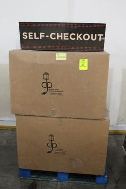 Pallet Of Check Lane Signage