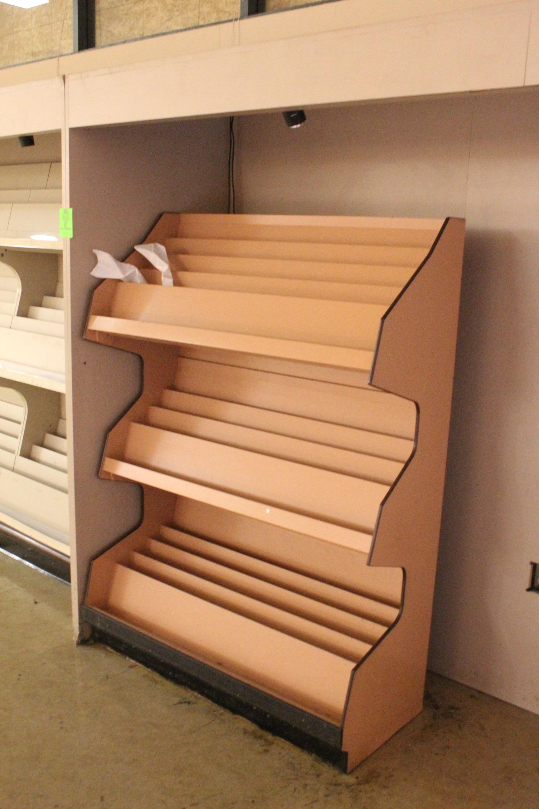 24' Lighted Millwork W/ Book And Magazine Racks