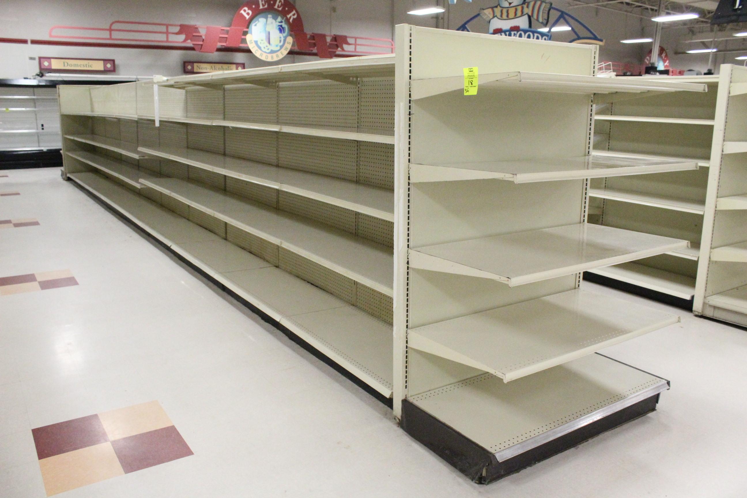 36' Of Lozier Gondola Shelving