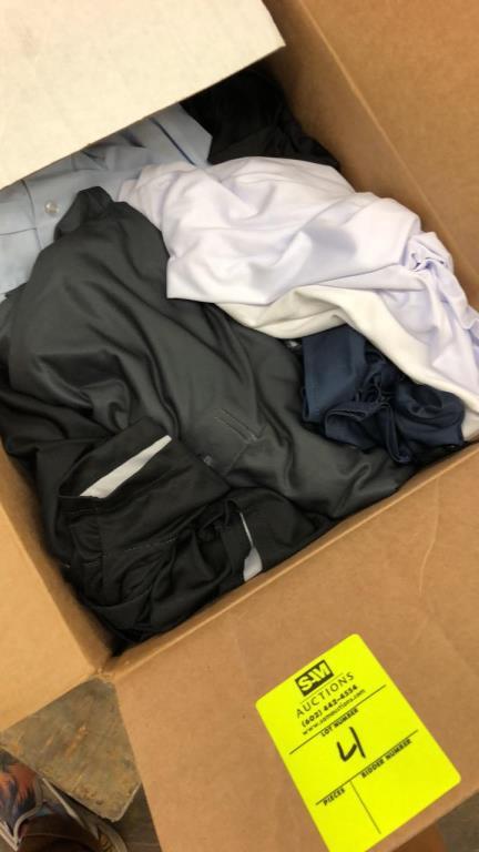 Box Of L/S Button Ups And Athletic Polos