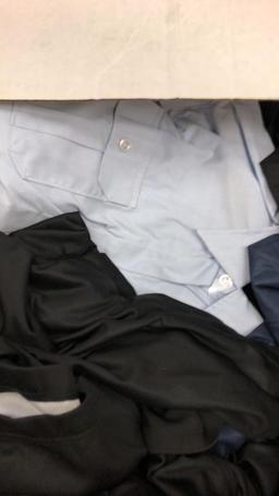 Box Of L/S Button Ups And Athletic Polos