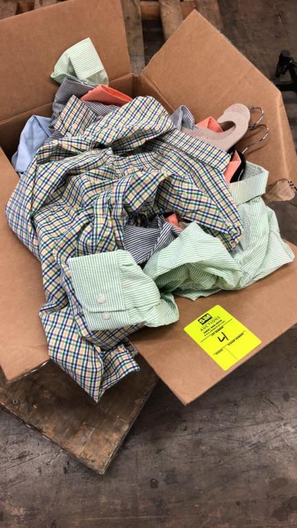 Box Of L/S Button Ups And Athletic Polos