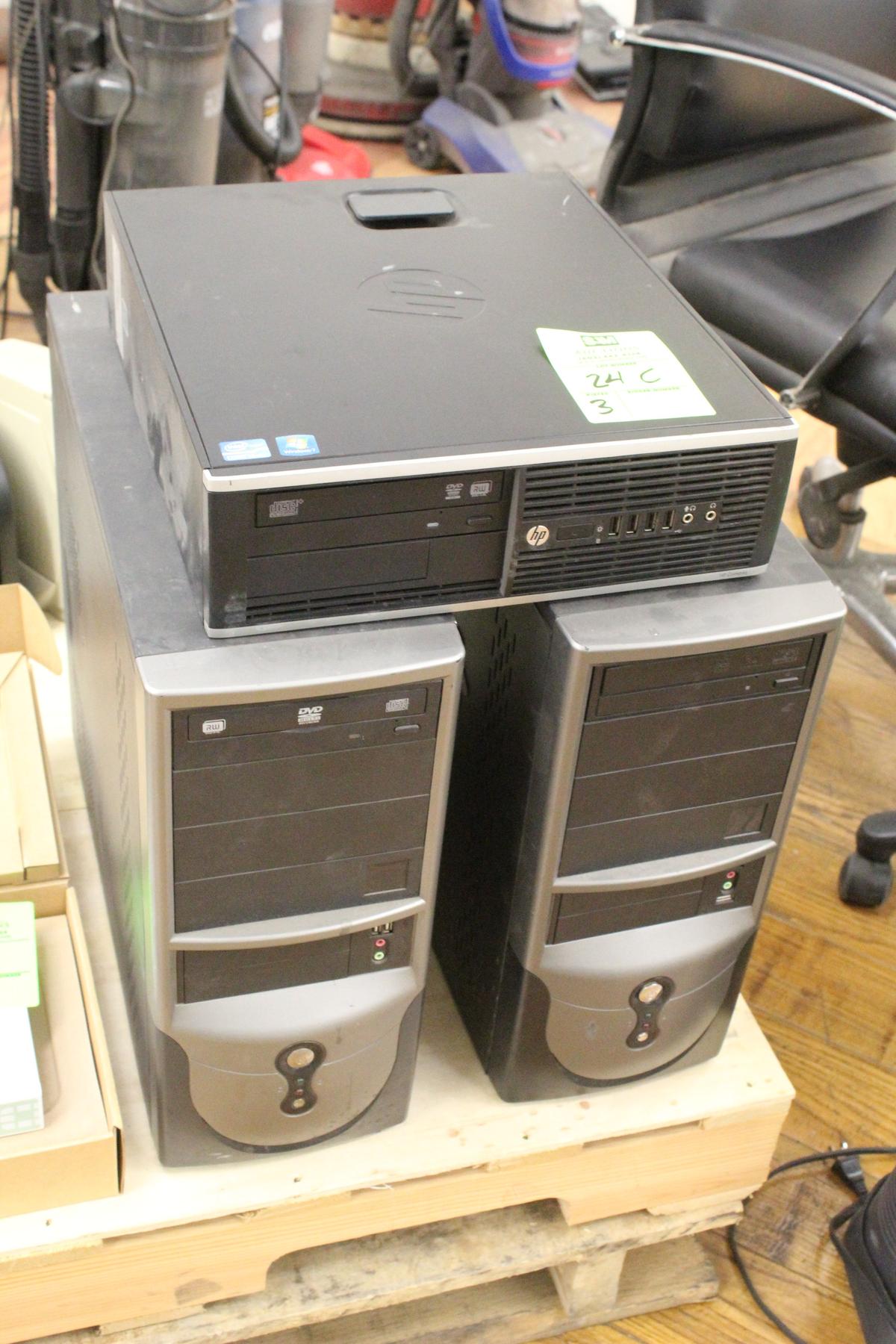 HP And (2) Unmarked Desktop PCs