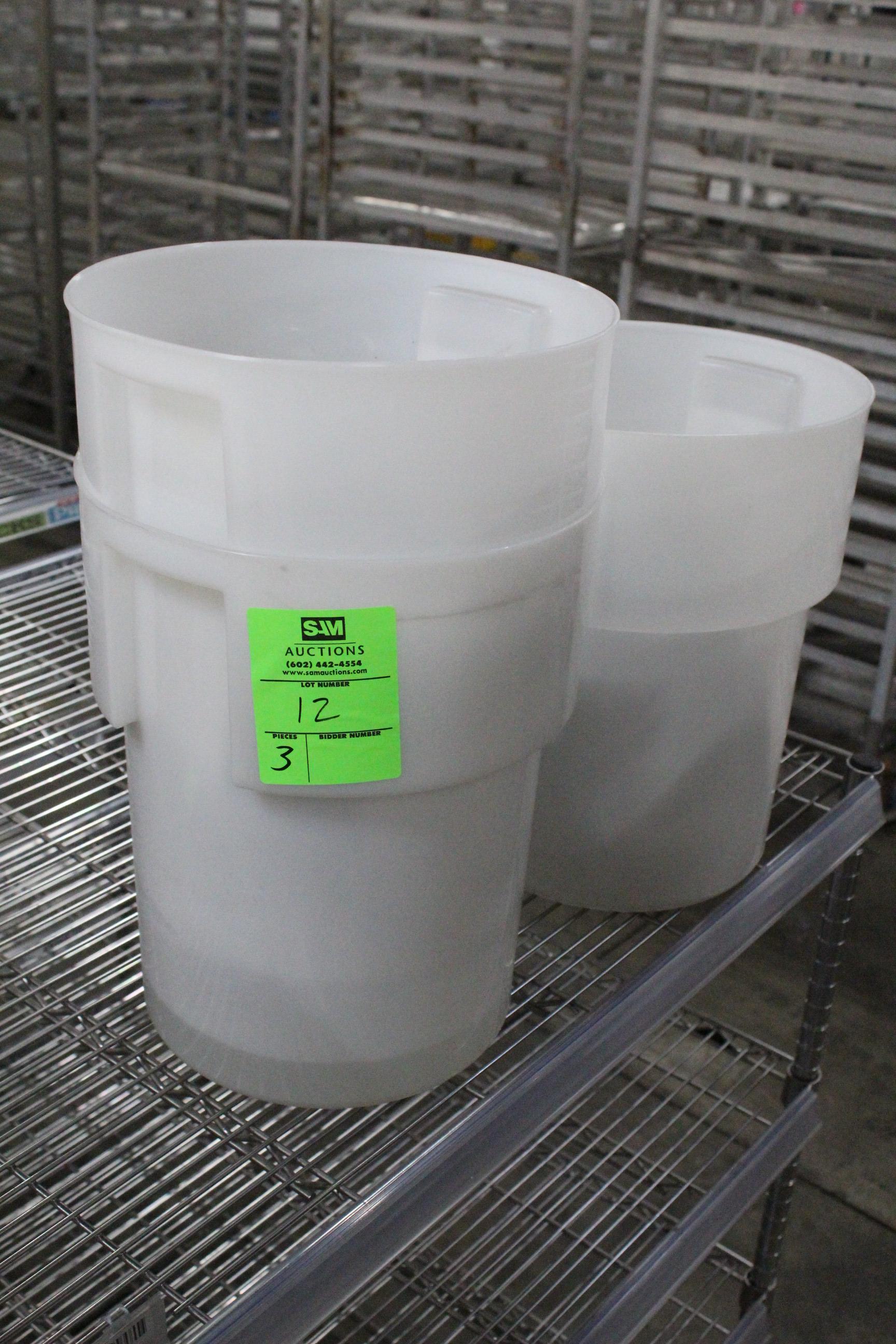 22qt Plastic Bins W/ Soup Insert Lids