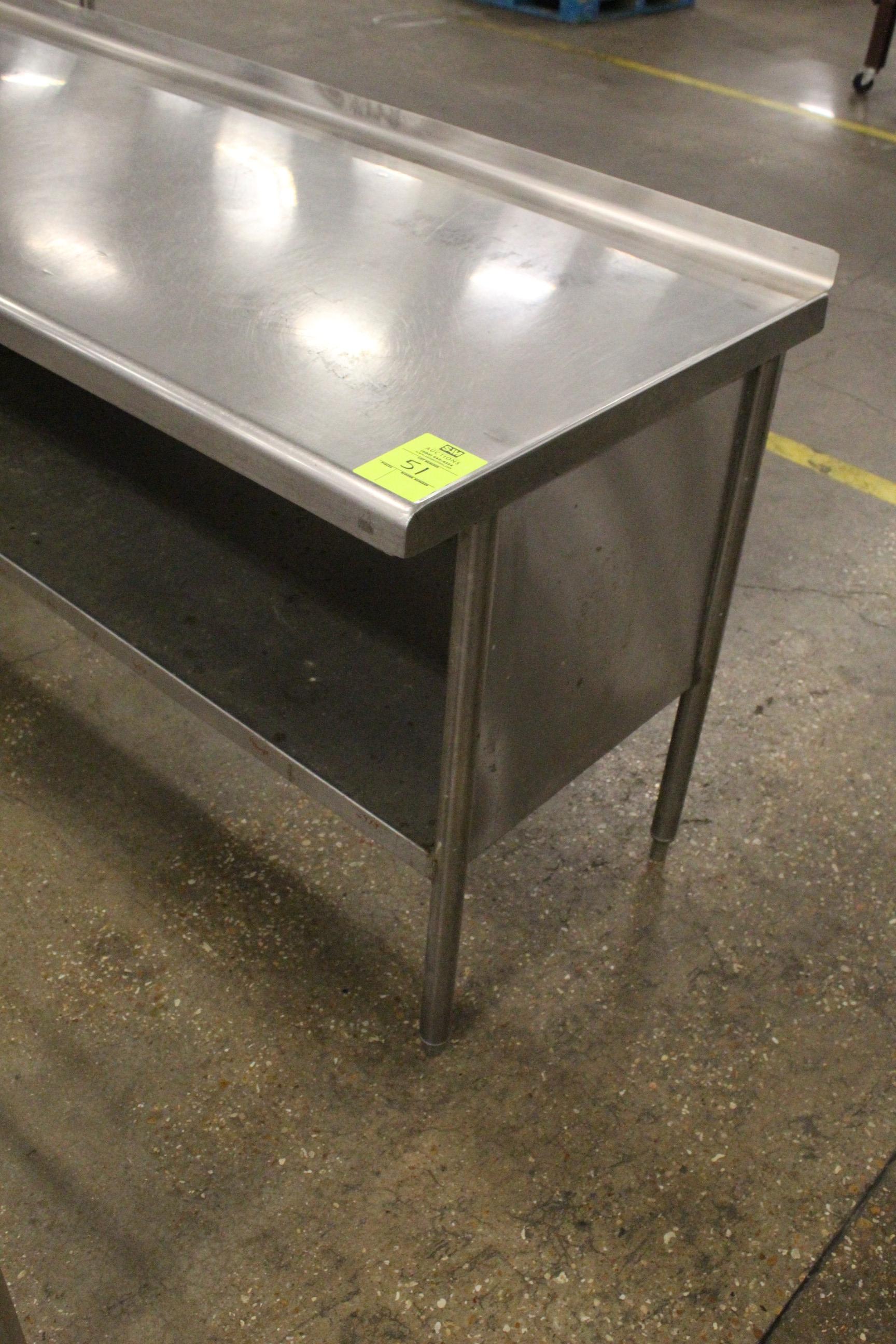 6' Stainless Steel Table W/ Undershelf