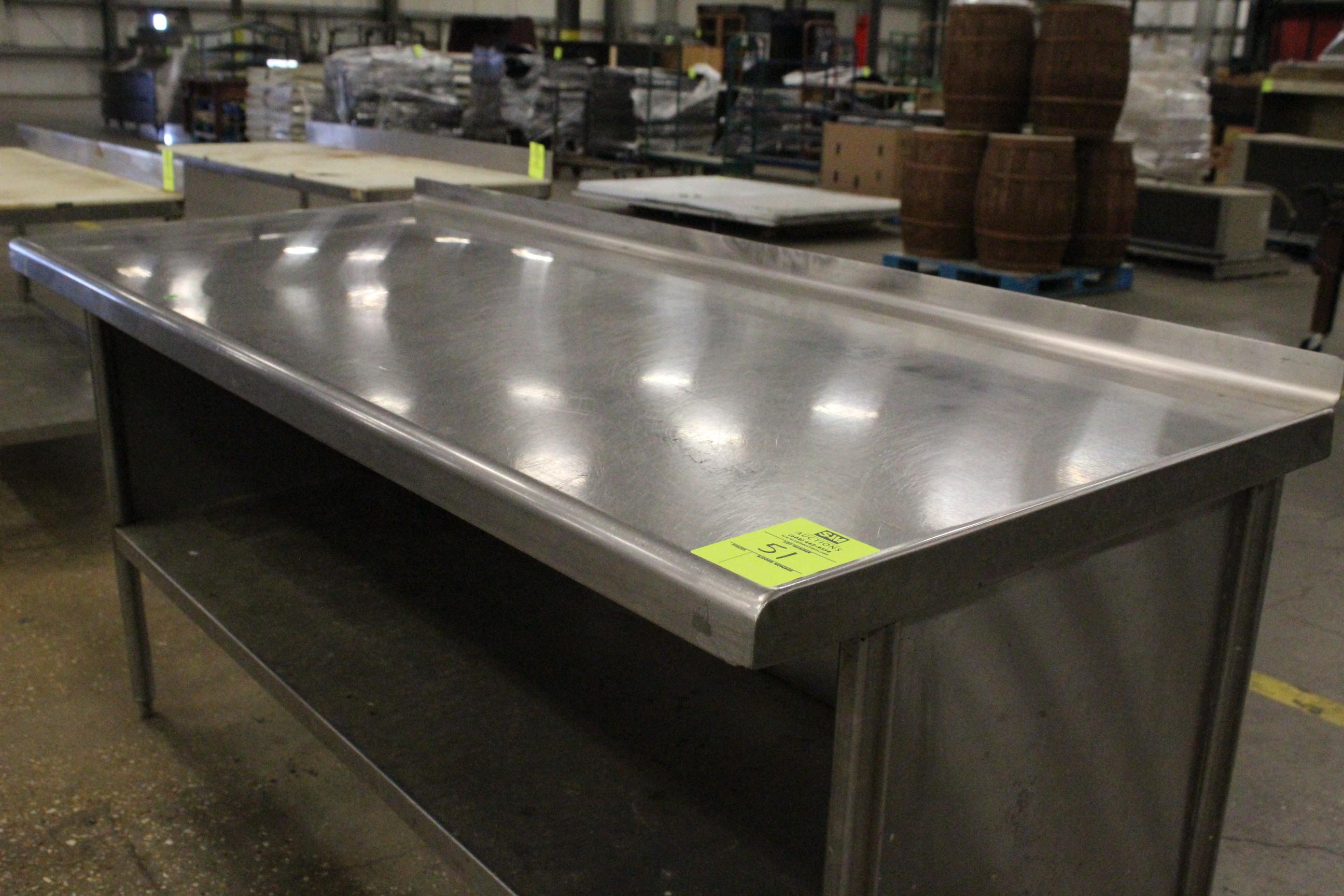 6' Stainless Steel Table W/ Undershelf