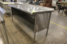 6' Stainless Steel Table W/ Undershelf