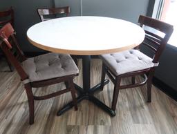 wooden cafe chairs w/ cushion