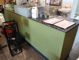 service counter w/ granite top