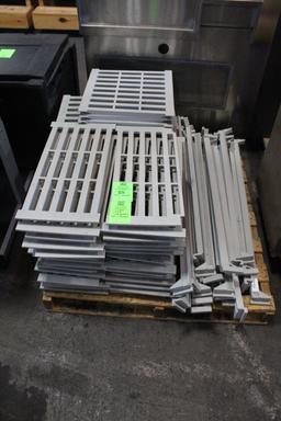 Plastic Shelving Parts On Pallet