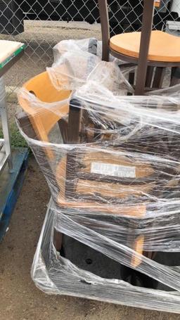 Pallet Of Metal Framed Chairs