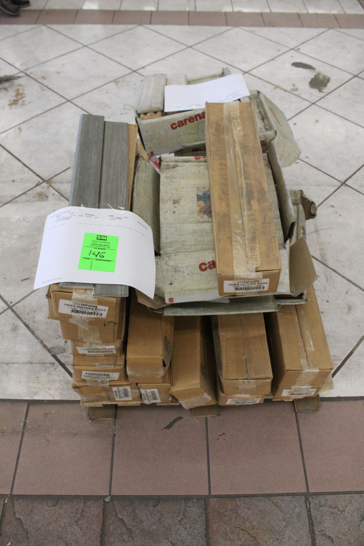 Pallet Of Assorted Trim Tile