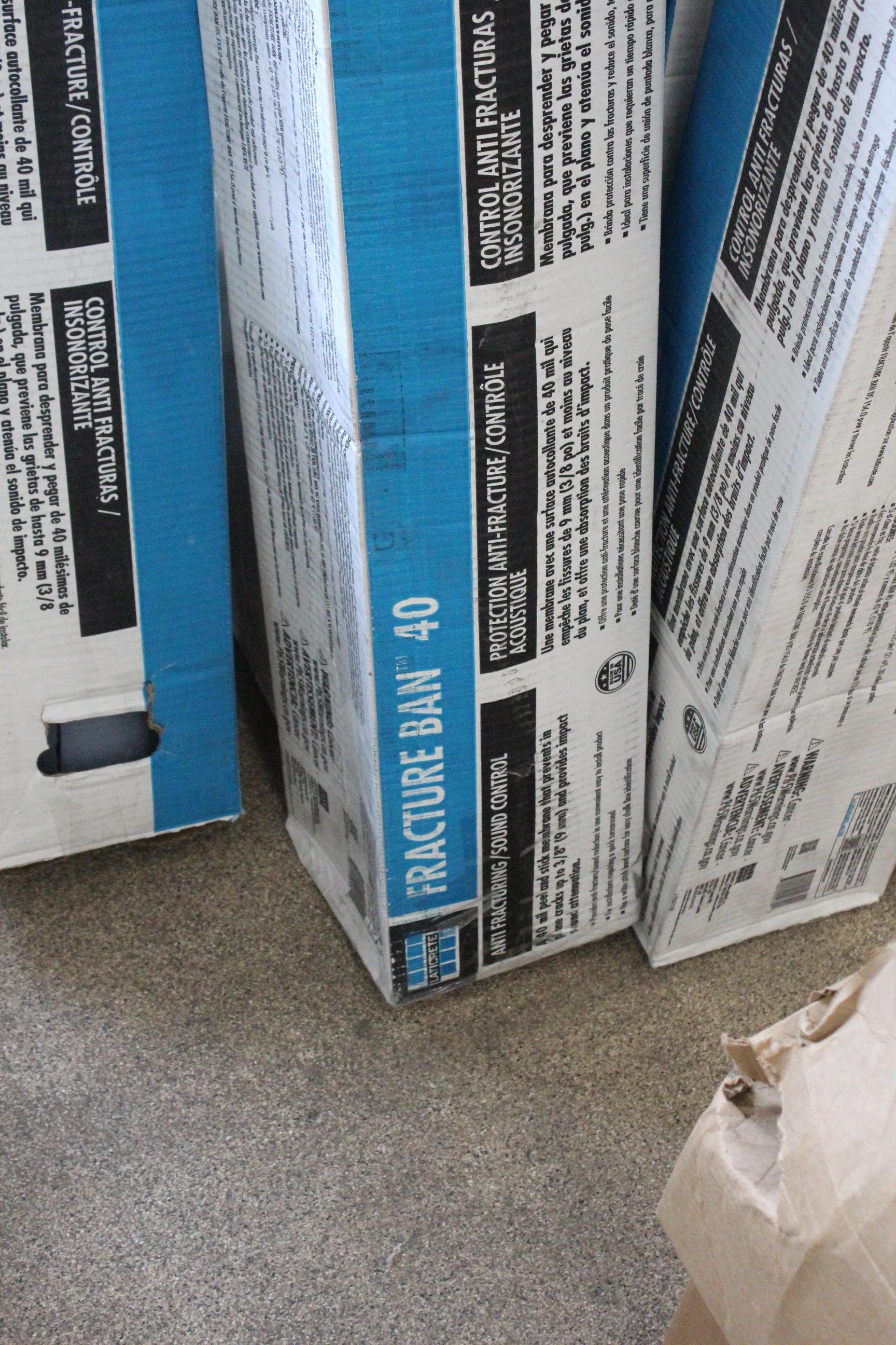 Boxes Of Laticrete Fracture Ban 40 Rolls