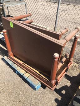 Wooden Merchandising Tables