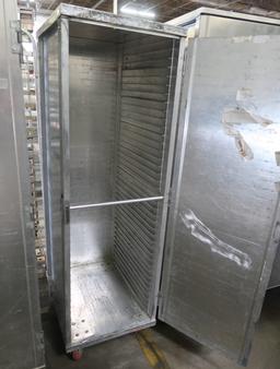 aluminum transport cabinet, on casters