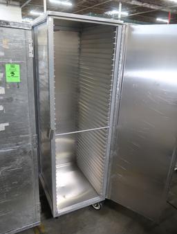 aluminum transport cabinet, on casters, looks fairly new