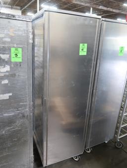 aluminum transport cabinet, on casters, looks fairly new