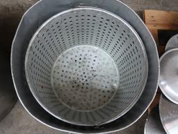 aluminum steamer pot w/ lid