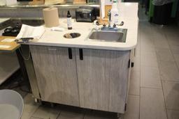 L-Shaped Customer Service Millwork Counter W/ Sink