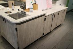L-Shaped Customer Service Millwork Counter W/ Sink