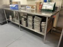 8ft Stainless Steel Table