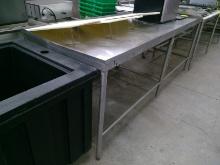 8ft Stainless Steel Drain Table