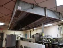 exhaust hood w/ Range Guard fire supression system & make-up air