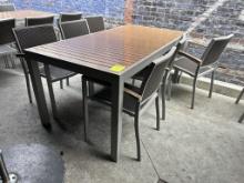 Patio Dining Table And 6 Chairs