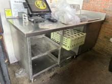 78in Stainless Bar Back Work Table