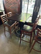 Bar-Height Table W/ 4 Chairs