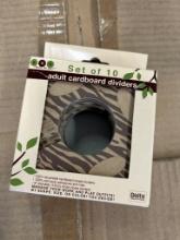 Boxes Of Cardboard Closet Dividers
