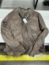Corbani Men's Leather Café Racer Jacket XL