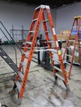Werner fiberglass ladder, 8', 2-sided