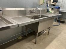 Amtekco Stainless Steel Two Compartment Sink