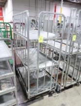 stocking cart w/ foldable shelves