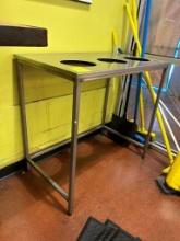 Stainless Steel Table W/ 3 Holes