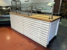 128in Wood Top Service Counter