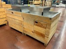 Dry Produce Bins W/ Stainless Drain Inserts