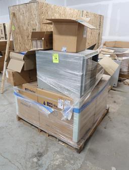 mixed pallet- ceiling air diffusers, toilet gaskets, current sensing relays, etc