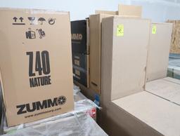 Zumo orange juicer w/merchandising cabinet, new in crate