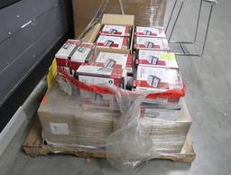 pallet of San Jamar square professional digital scales, new