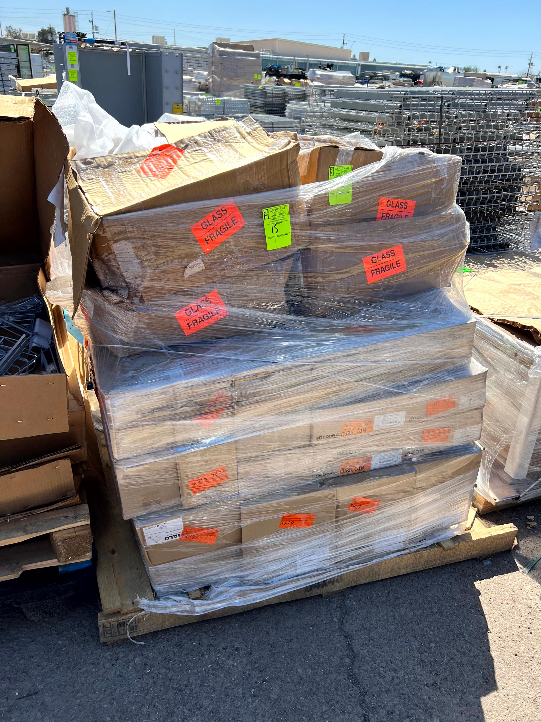 Pallet of Halo Light Fixtures