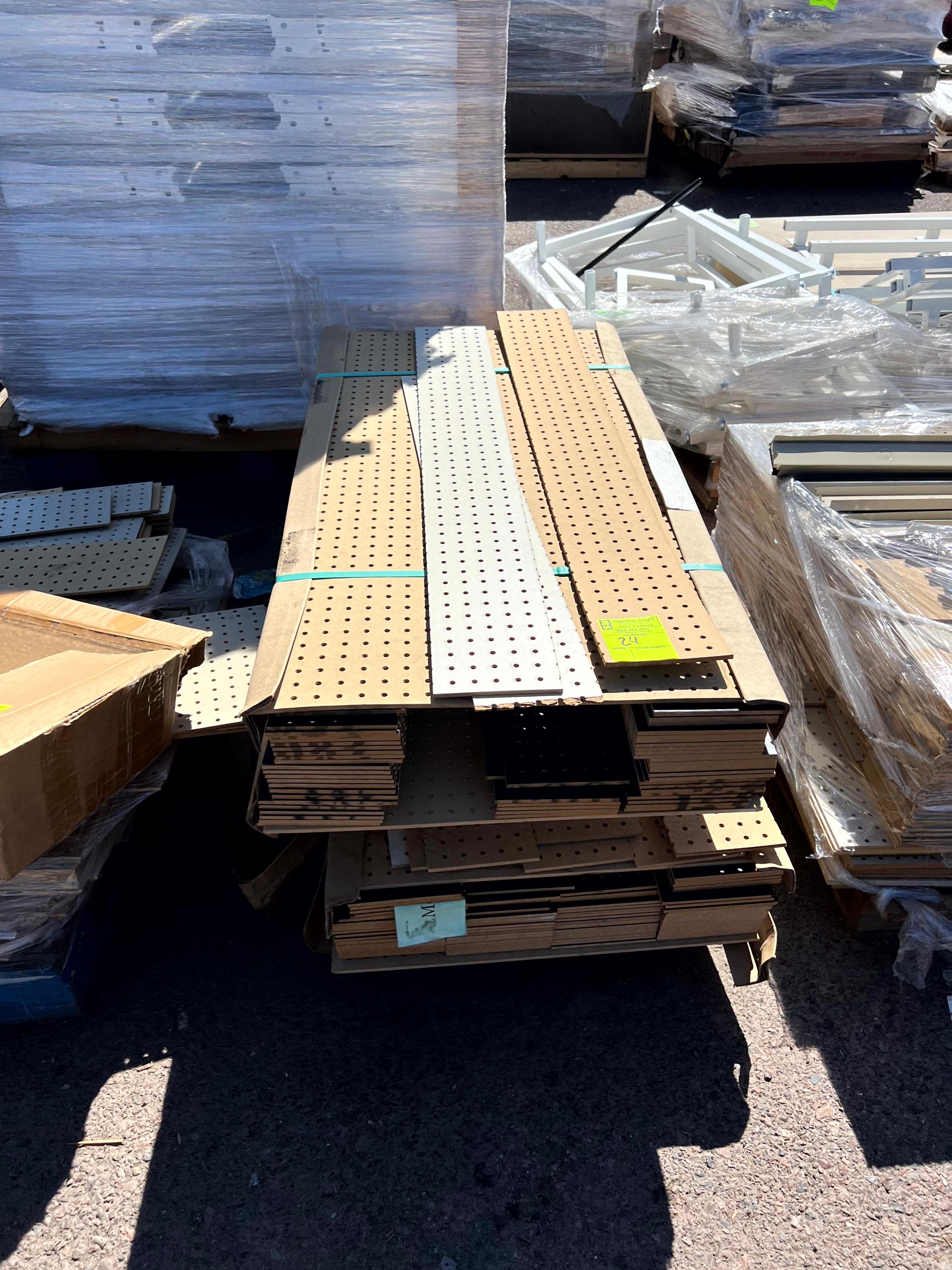 Pallet of Peg Board Inserts