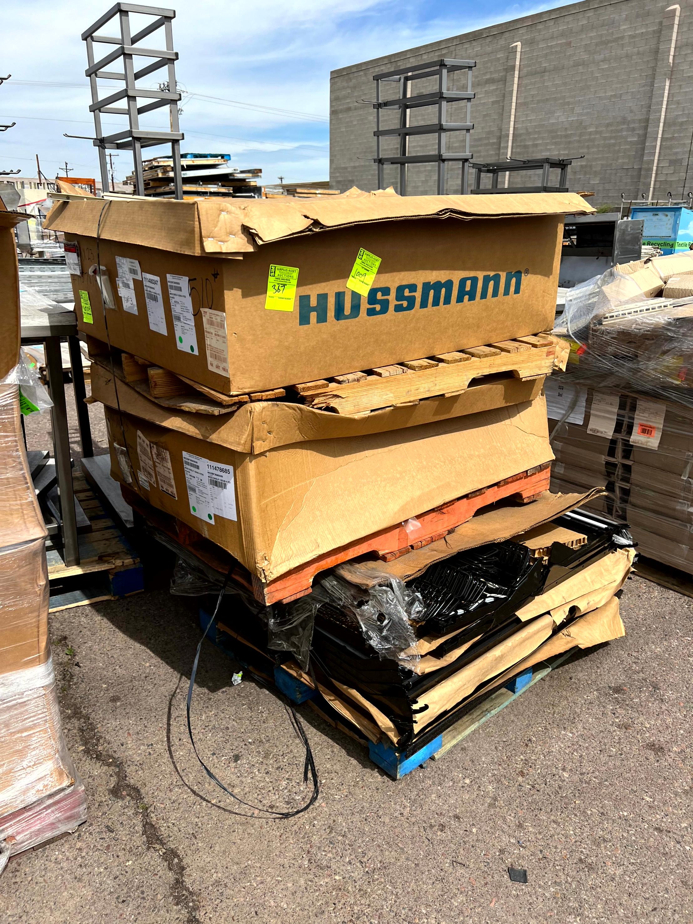 Pallet of Hussmann Shelves