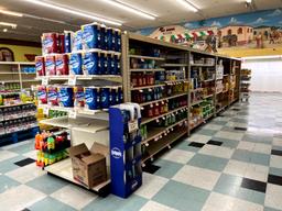 32ft Run of Lozier Overstock Shelving