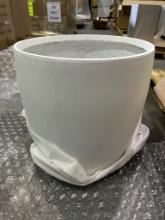 New Round White Planter