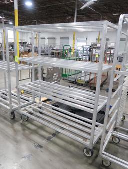 aluminum cooler rack, on casters